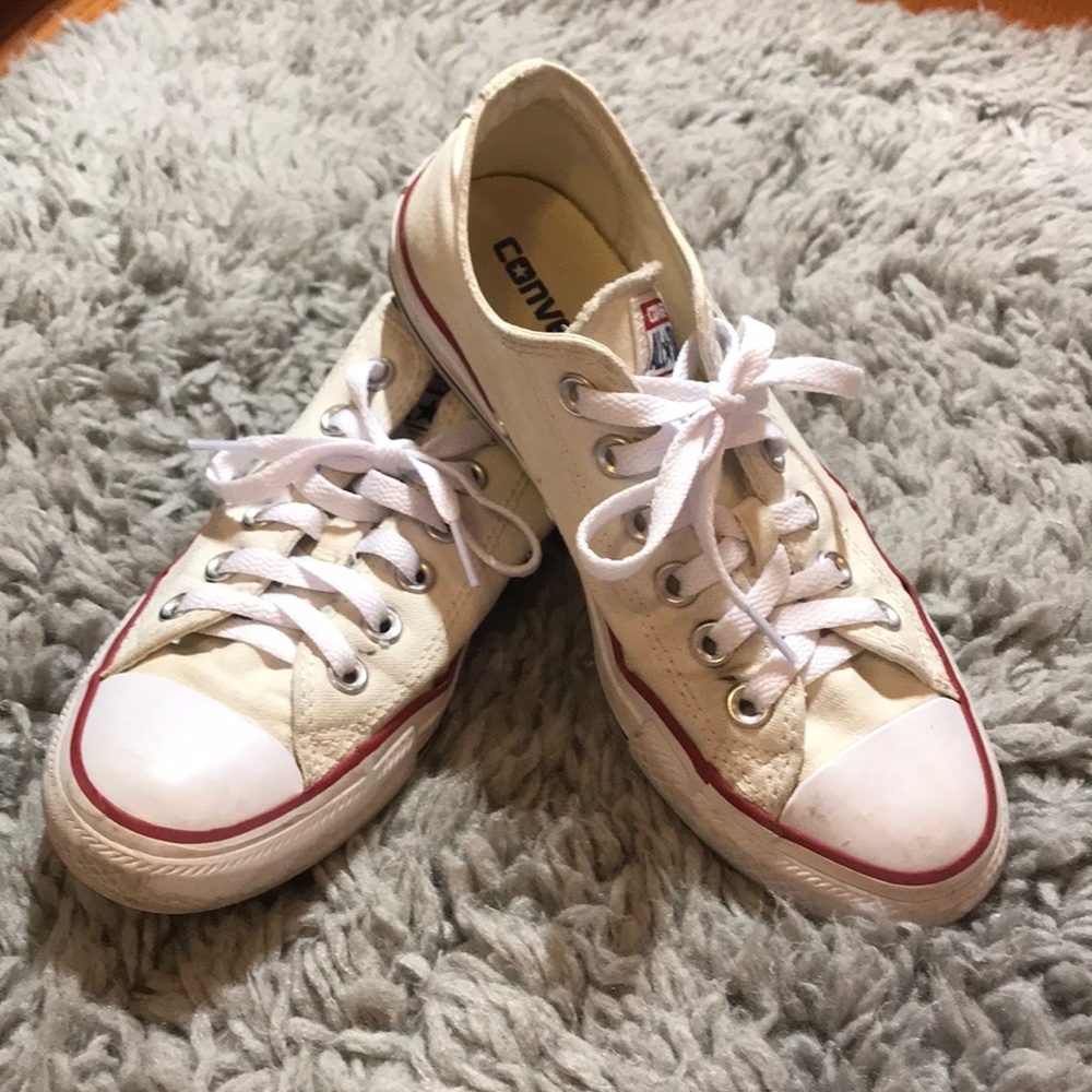 Converse White Canvas Low Top